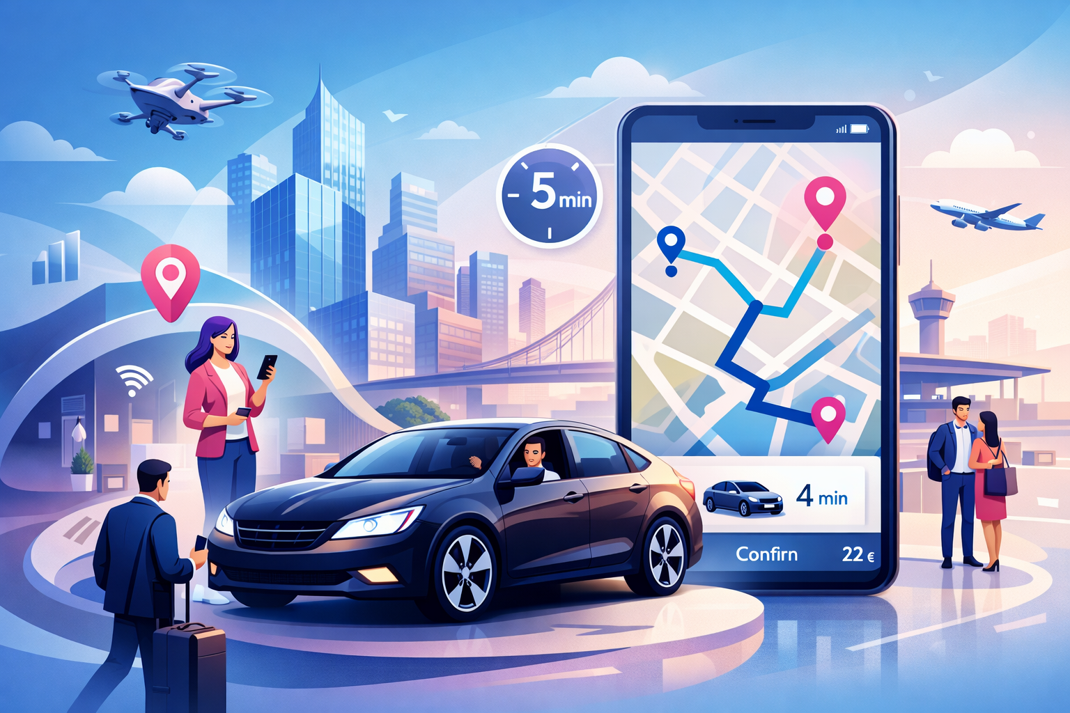 Application DarDar - Chauffeur VTC en course